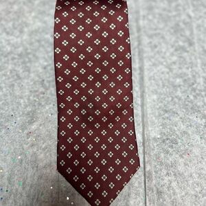 Givenchy Burgundy Floral Pattern Tie